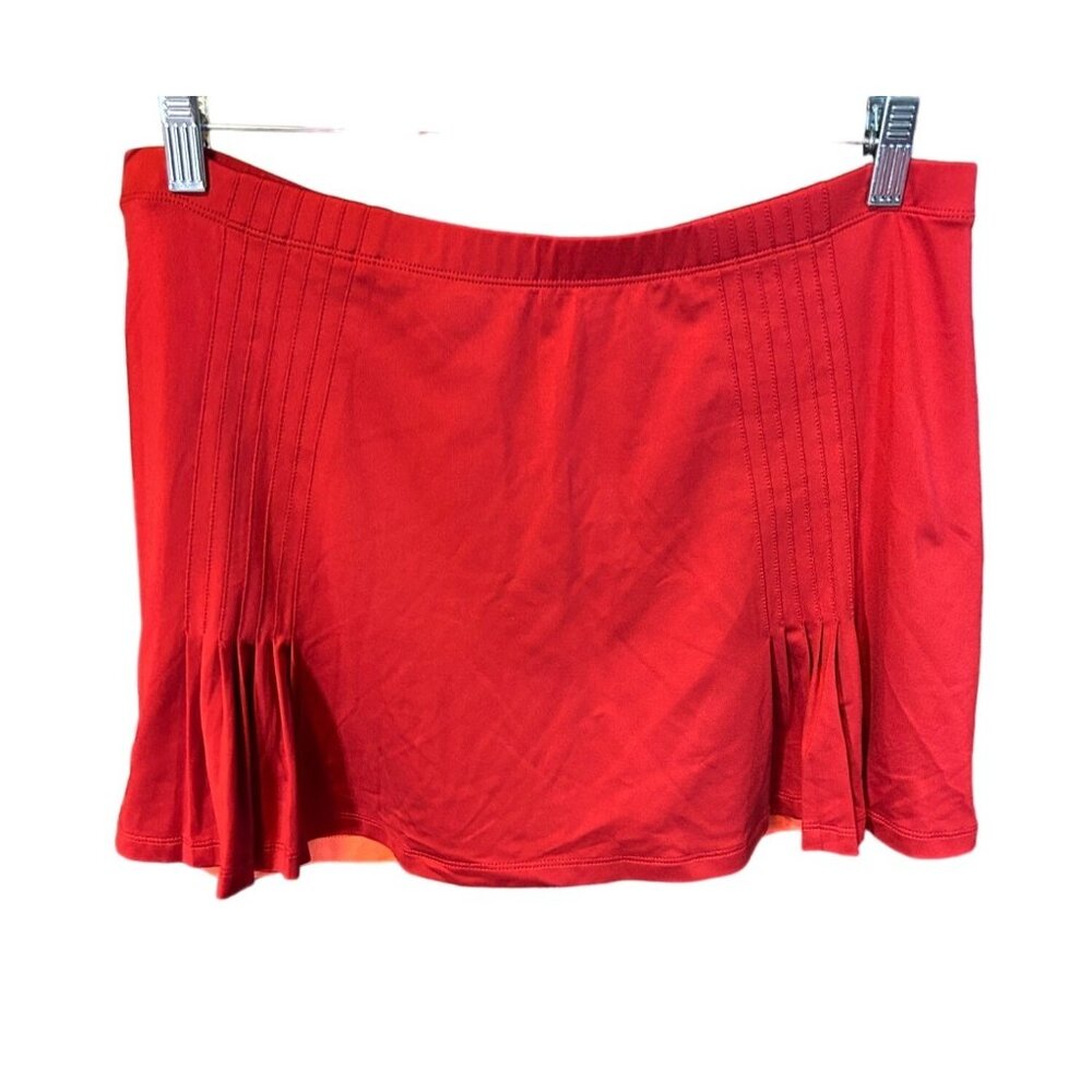 Tail Womens Red Athletic Golf Tennis Skort Pleated Hem Sz 14